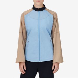 NWT New $90 FILA Wild Card Blue Beige Jacket Size M